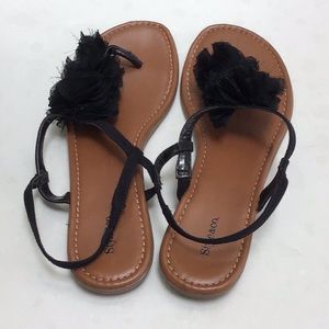 Black Thong Sandal